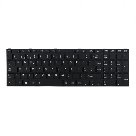 Keyboard Portuguese Toshiba Black