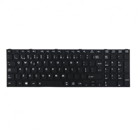 Keyboard Portuguese Toshiba Black