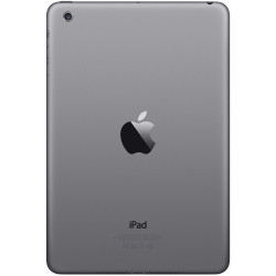 iPAD Mini 1 Back Cover Cinza Escuro e Logo Apple Escuro Wifi