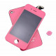 iPhone 4 - Kit Rosa (LCD tampa traseira e botao Home)