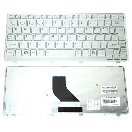 KEYBOARD TOSHIBA PORTUGUESE SILVER