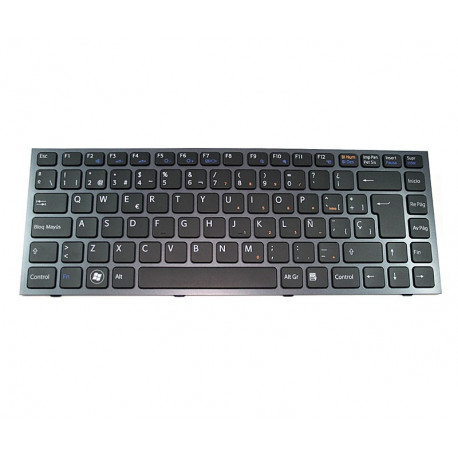 Keyboard Portuguese Sony VPC-S SERIES Black Frame Black BACK