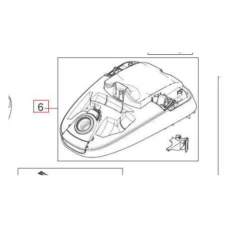 Frame Branco para Aspirador Nilfisk