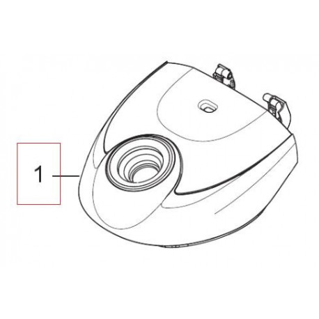 Tampa superior Branca para Aspirador Nilfisk
