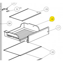 Prateleira para Frigorifico Hisense