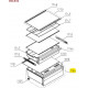 Gaveta para Frigorifico Hisense