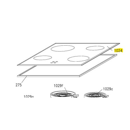 Vidro para Placa Vitrocerâmica Candy