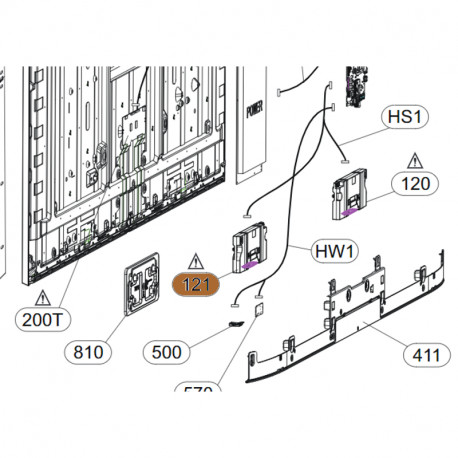Coluna Direita para TV LG
