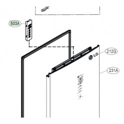 Placa Display para Frigorifico LG