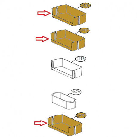 Prateleira da Porta para Frigorifico LG