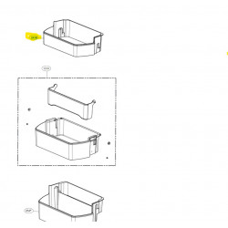 Prateleira da Porta para Frigorifico LG