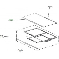 Prateleira para Frigorifico LG